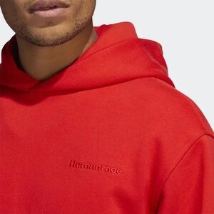 Adidas x HUMANRACE by Pharrell Williams red hoodie sweatshirt mens size small